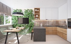 Bếp chữ U - lựa chọn lý tưởng để khai thác triệt để không gian