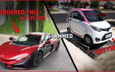 YouTuber đặt mua xe thể thao điện từ Alibaba với giá 31.000 USD, kết quả lại nhận được xe mini rẻ tiền