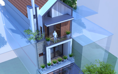 Mẫu thiết kế nhà ống 3 tầng mặt tiền 5,5m thoáng đẹp, tiết kiệm chi phí