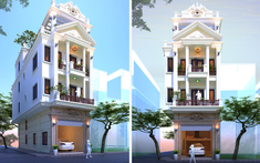 Mẫu nhà ống kết hợp kinh doanh phong cách tân cổ điển ấn tượng, diện tích 5x17m
