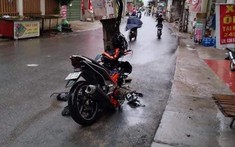 Thanh niên đi Yamaha Exciter 150 bị tai nạn tại Bắc Ninh nhưng điều khiến nhiều người chú ý lại là... cái cột điện