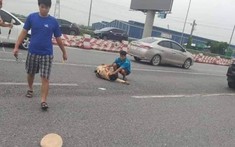 Hà Nội: Thanh niên đi mô tô phân khối lớn tông gãy chân CSGT rồi bỏ chạy