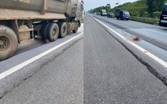 Rơi từ xe bán tải xuống đường, người đàn ông bị xe đầu kéo cán tử vong trên cao tốc Nội Bài - Lào Cai
