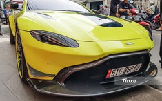 Aston Martin V8 Vantage lên body kit phiên bản AMR cá tính của đại gia Việt