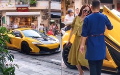 Video: Hoa hậu Hương Giang được đưa đón bằng siêu xe McLaren 650S Spider độ Liberty Walk