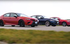 Chứng kiến cuộc đua drag kịch tính giữa Toyota Camry TRD, Honda Accord và Mazda6 2020