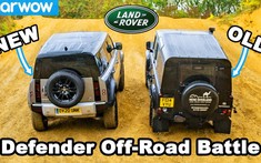 Chứng kiến màn độ sức khả năng vượt địa hình của Land Rover Defender mới và cũ