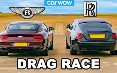 Cuộc chiến xe siêu sang: Rolls-Royce Wraith Black Badge đua drag Bentley Continental GT W12