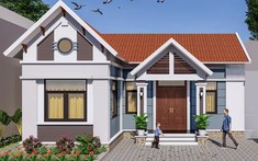Gợi ý phương án thiết kế nhà cấp 4 mái Thái có gác lửng trên đất 90m2