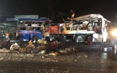 Tiền Giang: 1 người tử vong, 19 người bị thương trong vụ tai nạn liên hoàn lúc rạng sáng