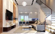 Thiết kế phòng khách liền bếp thế nào cho đẹp, công năng hợp lý?