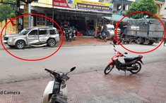 Thanh Hoá: Xe tải tông móp xe Ford Everest trước khi lao vào nhà dân