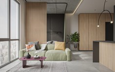 Căn hộ 38m2 tối giản và ấm cúng