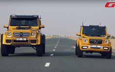 Hài hước cảnh Mercedes-AMG G63 "giả mạo" dựa trên Suzuki Jimny đối đầu G550 4x4 Squared thực thụ