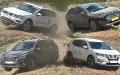 Chứng kiến màn so tài off-road giữa 9 mẫu SUV gồm Toyota RAV4, Mazda CX-5, Kia Sportage...