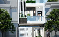 Mẫu nhà lô 3 tầng hiện đại cho gia đình trẻ 3 thành viên