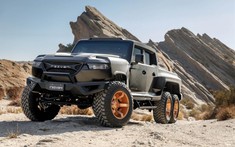 Rezvani Hercules 6×6 - "vua bán tải" với thiết kế 6 bánh, riêng động cơ V8 đã có giá gần 6 tỷ đồng