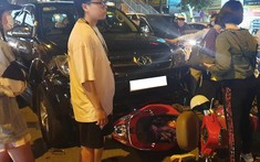 Hà Nội: Toyota Fortuner tông hàng loạt xe máy và ô tô, tài xế có dấu hiệu say xỉn