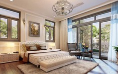Tuyệt chiêu hóa giải giường ngủ đối diện cửa ra vào