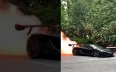Video: Siêu xe chuyên chạy trong đường đua McLaren P1 GTR bất ngờ bốc cháy khiến không ít người hoảng sợ