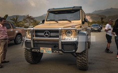 Chạm mặt "khủng long 6 chân" Mercedes-Benz G63 AMG 6x6 siêu hiếm của doanh nhân Việt tại cao tốc Nội Bài - Lào Cai