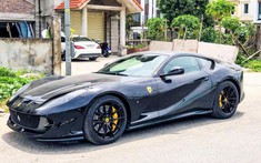 "Ngựa đen" Ferrari 812 Superfast độc nhất Việt Nam đang trên đường vào Sài thành