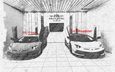 Hai chiếc Lamborghini Aventador SVJ của nhà giàu Việt lần đầu đọ dáng, màu sơn của bản mui trần vẫn là ẩn số