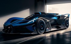 Ngắm nhìn hình ảnh "bằng xương bằng thịt" chính thức của siêu xe Bugatti Bolide mạnh 1.824 mã lực