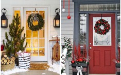Trang trí Noel: Ý tưởng làm đẹp lối vào tạo cảm giác chào đón