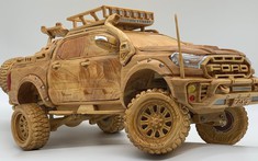 Theo dõi thợ mộc Việt chế tác tinh xảo Ford Ranger Raptor bản đầy đủ trang bị off-road