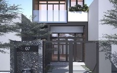 Tư vấn thiết kế nhà ống 2 tầng hiện đại, có phòng cho giúp việc
