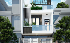 Tư vấn thiết kế nhà ống 3 tầng hiện đại, có chỗ đậu xe ô tô