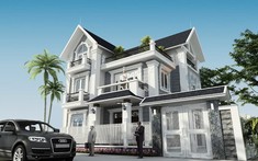 Tư vấn thiết kế biệt thự 3 tầng, 5 phòng ngủ hiện đại