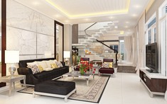 Mẫu nhà ống 3 tầng kết hợp kinh doanh trên diện tích 100m2