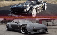 Đua drag: Ford Mustang “Hoonicorn” độ 1.400 mã lực đối đầu Mazda RX-7 độ 1.240 mã lực