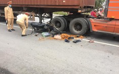 Hải Phòng: Đang giúp người bị ngã xe máy, người đàn ông bị xe container cán tử vong