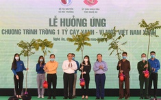 Thủ tướng dự Lễ hưởng ứng chương trình trồng 1 tỷ cây xanh tại Nghệ An