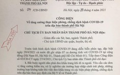 Ghi nhận 1 ca COVID-19 trong cộng đồng, Hà Nội lập tức ra công điện khẩn