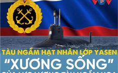 Tàu ngầm lớp Yasen - "xương sống" của hải quân Nga