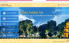 Hà Nội: Khuyến khích phụ huynh đăng ký tuyển sinh trực tuyến