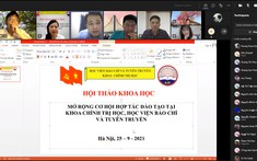 Hội thảo khoa học “Mở rộng cơ hội hợp tác đào tạo tại khoa Chính trị học, Học viện Báo chí và Tuyên truyền”