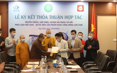 Thông điệp bảo vệ môi trường từ hàng triệu lon nhôm nước tinh khiết với logo Butta và bức tranh “Vỏ Tương Lai”