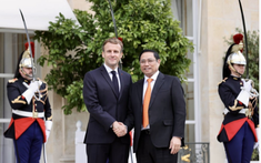 Thủ tướng Phạm Minh Chính hội kiến Tổng thống Pháp Emmanuel Macron