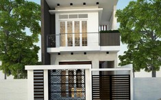Tư vấn thiết kế nhà 1 trệt 1 lầu diện tích 5,5x8m với chi phí tiết kiệm