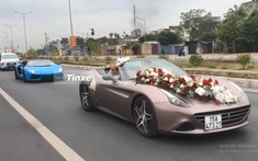 Cặp đôi siêu xe mui trần cực đỉnh tham dự lễ đính hôn tại Hải Phòng
