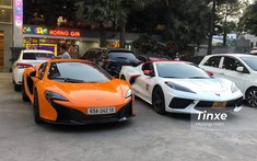 Chevrolet Corvette C8 độc nhất Việt Nam với biển số xe dịch vụ bất ngờ xuất hiện cùng McLaren 650S Spider