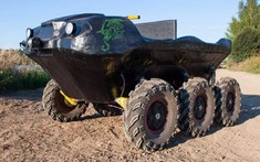 Green Scout - Mẫu ATV lưỡng cư 6 bánh chạy điện đầu tiên trên thế giới