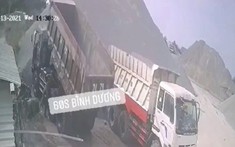Video quay khoảnh khắc tài xế xe ben hạ thùng, đè tử vong chủ xe tại Bình Dương