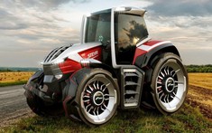 Steyr Konzept - Mẫu máy kéo nông nghiệp cực tân tiến, đi kèm một máy bay drone của tương lai