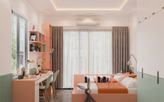 Nhà phố 4 tầng của gia đình trẻ có hai bé gái ở Hà Nội